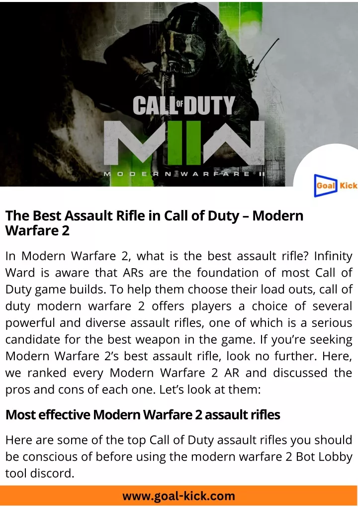 the best assault rifle in call of duty modern