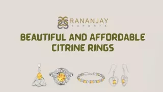 Attractive Citrine rings At best price