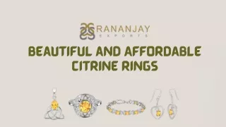 beautiful and affordable citrine rings