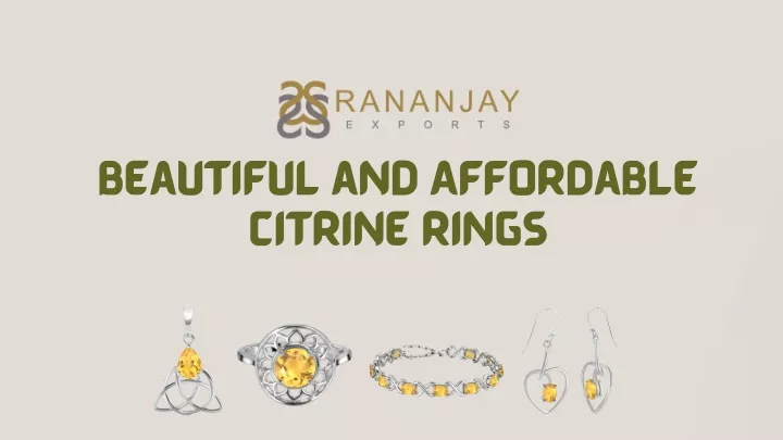 beautiful and affordable citrine rings