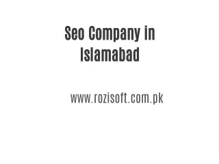 Seo Company  in Islamabad