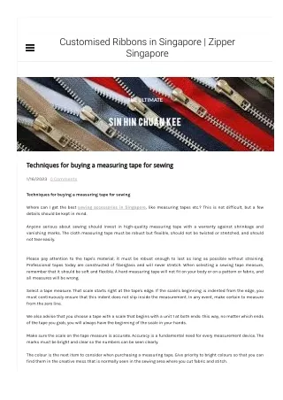 Techniques for buying a measuring tape for sewing