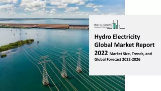 hydro electricity global market report 2022