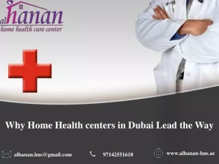 Why Home Health centers in Dubai Lead the Way