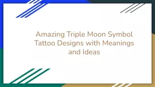 Amazing Triple Moon Symbol Tattoo Designs with Meanings and Ideas