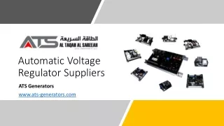Automatic Voltage Regulator Suppliers_
