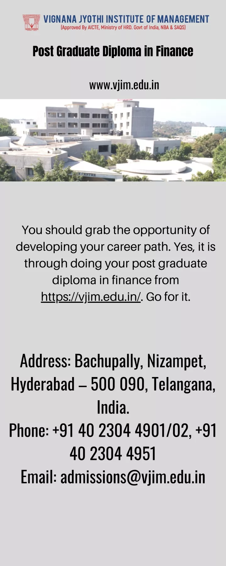 post graduate diploma in finance