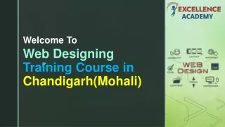 Web Designing Training Course in Chandigarh(Mohali)
