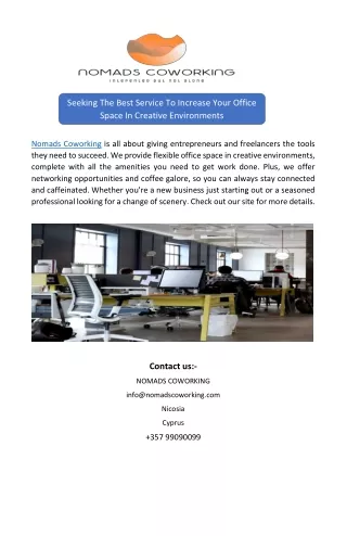 seeking the best service to increase your office