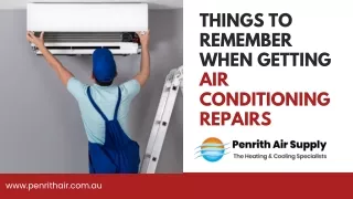 Things to remember when getting air conditioning repairs