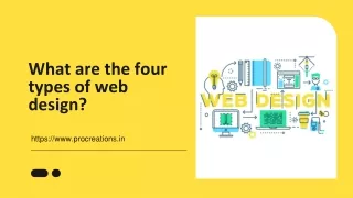 what are the four types of web design