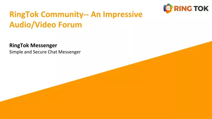 ringtok community an impressive audio video forum