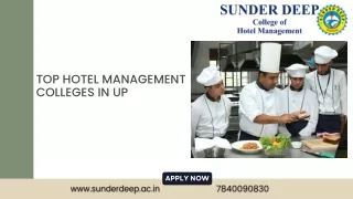 top hotel management colleges in up
