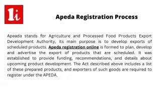 Apeda Registration Process