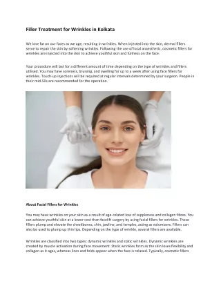 filler treatment for wrinkles in kolkata