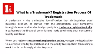 What Is a Trademark Registration Process Of Trademark