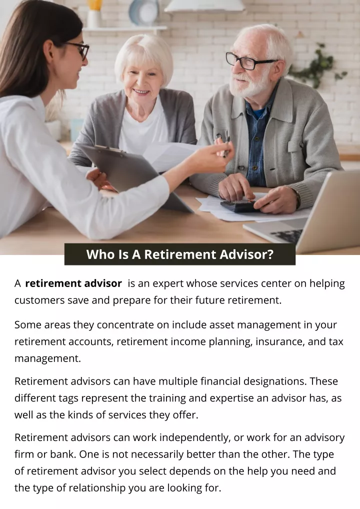 who is a retirement advisor