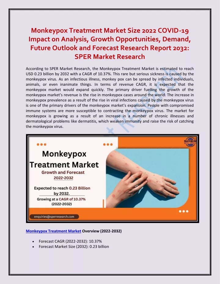 monkeypox treatment market size 2022 covid