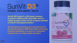 SunVit-D3, Buy Vitamin D3, Capsules & Supplements online made in UK