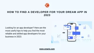 In 2023, How to Find a Developer for Your Dream App