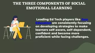 the three components of social emotional learning