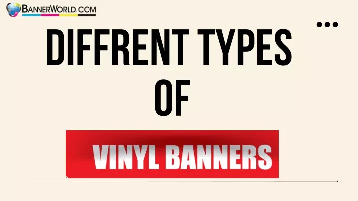 diffrent types of