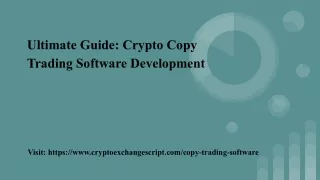 Ultimate Guide: Crypto Copy Trading Software Development