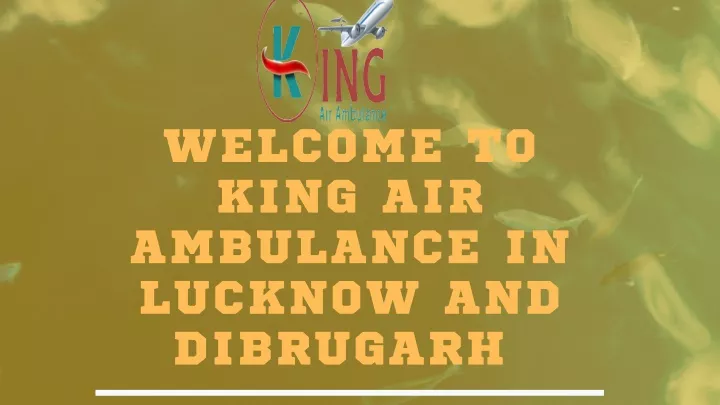 welcome to king air ambulance in lucknow