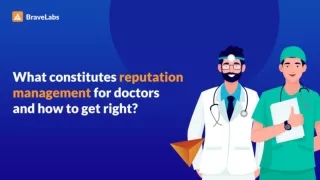 Reputation management for doctors | BraveLabs