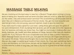 massage table milking - slide 1