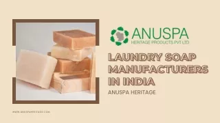 Laundry Soap Manufacturers in India | Anuspa Heritage