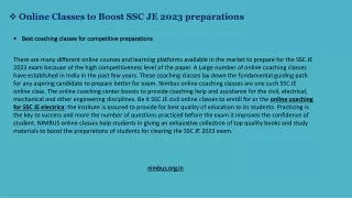 online classes to boost ssc je 2023 preparations