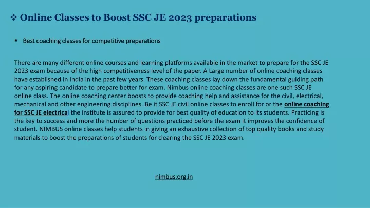 online classes to boost ssc je 2023 preparations