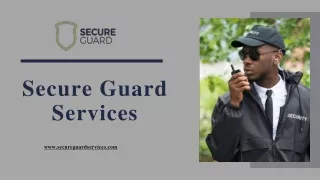 Security Guard Company Southern California