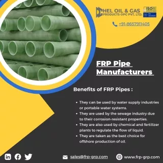 Frp Pipe| Grp Sheet| Grp Pipe | manufacturer in India