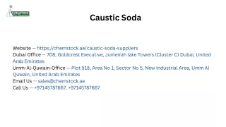 Caustic Soda | Sodium Hydroxide Supplier in Uae | Caustic Soda Suppliers