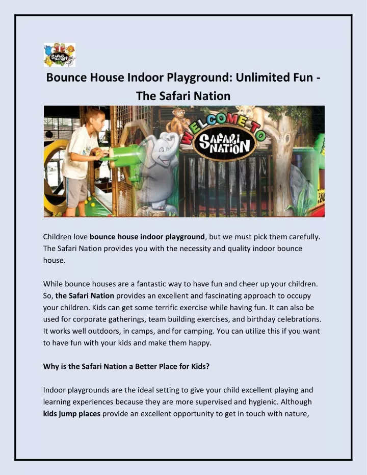 bounce house indoor playground unlimited