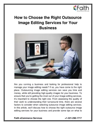how to choose the right outsource image editing