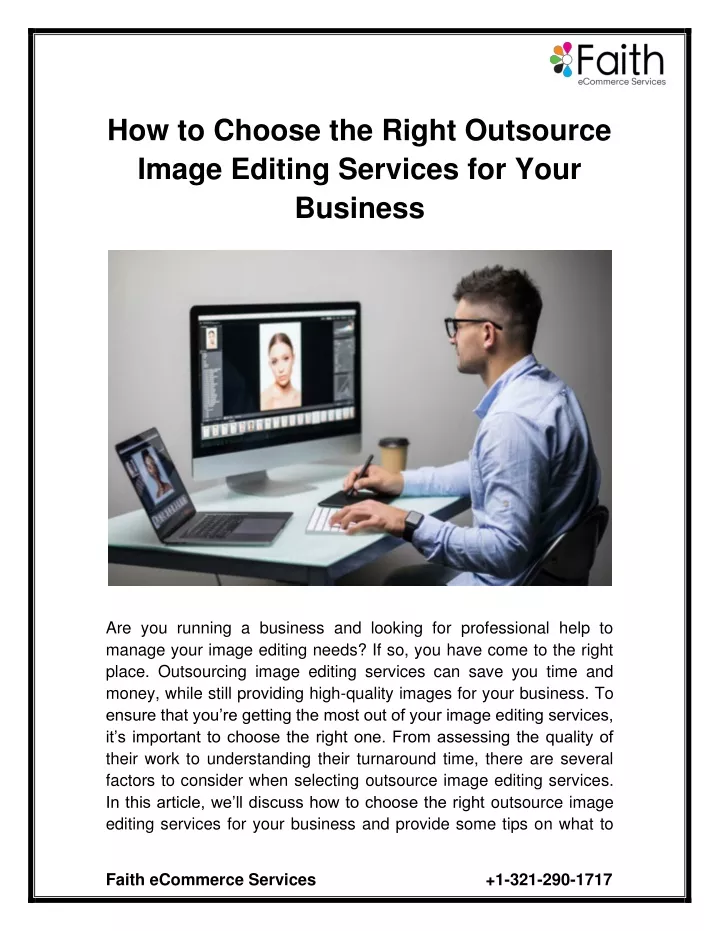 how to choose the right outsource image editing