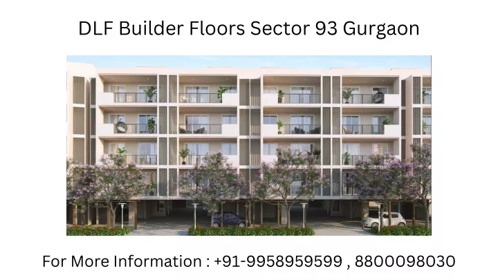 dlf builder floors sector 93 gurgaon