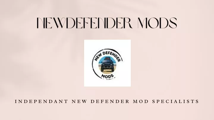 newdefender mods