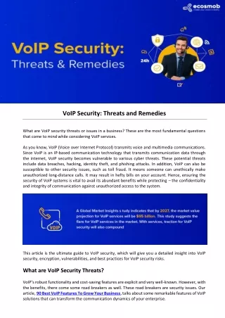 voip security threats and remedies