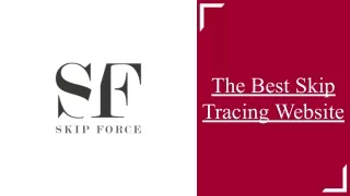 The Best Skip Tracing Website