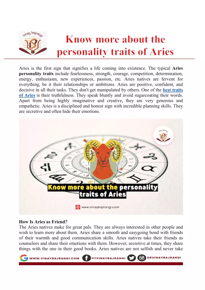 aries is the first sign that signifies a life
