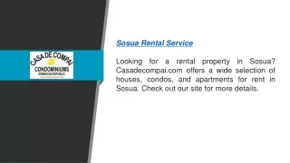 Sosua Rental Service  Casadecompai.com