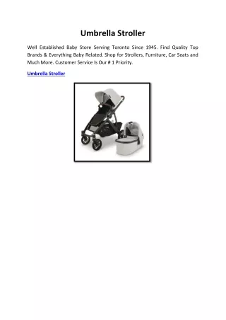 Umbrella Stroller