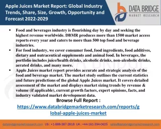 Apple Juices Market Size