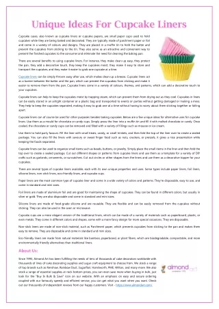 unique ideas for cupcake liners
