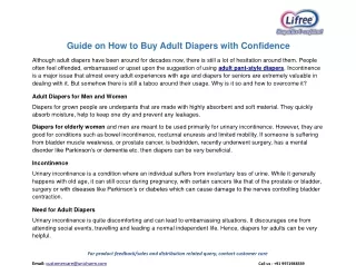 guide on how to buy adult diapers with confidence