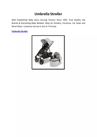 Umbrella Stroller